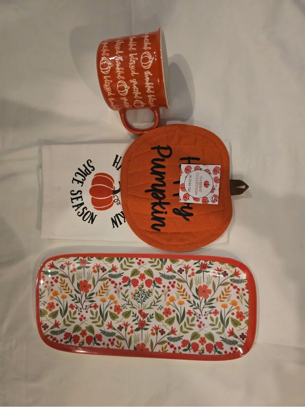 Harvest Pumpkin Orange Kitchen Set by